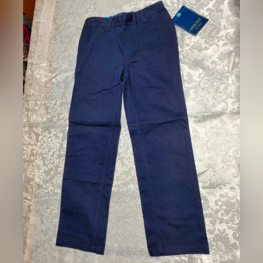 NWT Cherokee boys uniforms pants, Khaki and Navy